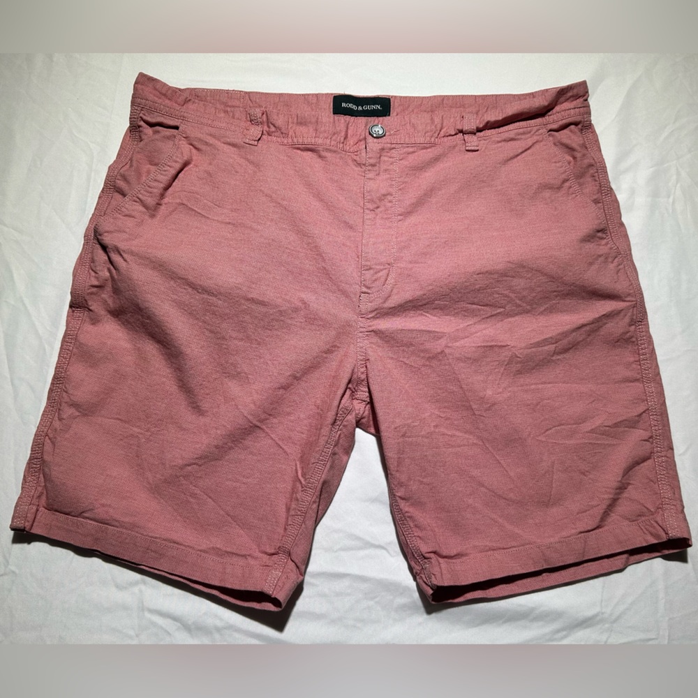 Rodd and Gunn The Gunn 9” Bermuda Shorts - 40 - Coral Color (Red)
